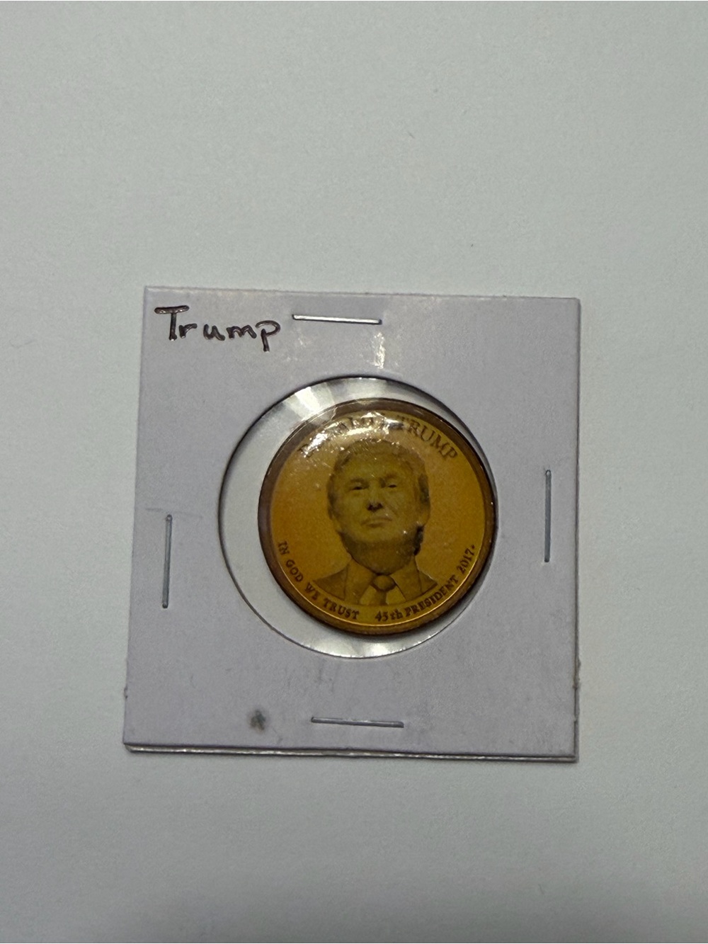 Gold Decorative Commemorative Coin - DJT